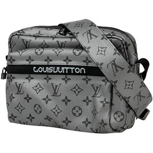 Louis Vuitton Messenger Crossbody Reflect Shoulder Bag Silver